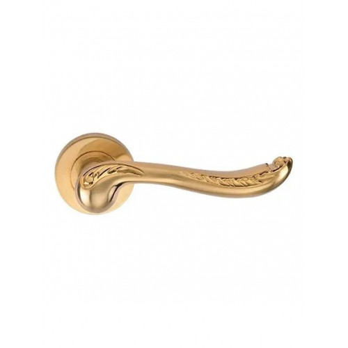 Ручка дверная на круглой накладке ARCHIE ACANTO S. GOLD (20G) Матовое золото