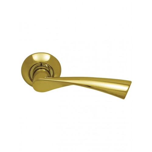Ручка дверная фалевая на круглой накладке SILLUR X11 P.GOLD золото