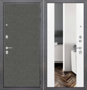 Дверь ZMD Лофт графит Зеркало XXL Сноу