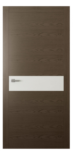 Межкомнатная дверь De Vesta 5 (ст.белое)  Ясень мокко