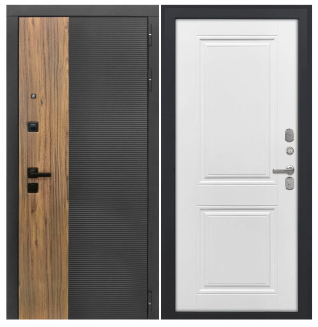 Дверь Luxor-46 - ФЛ-677 (10мм, белый матовый)