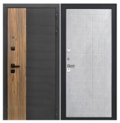 Дверь Luxor-46 - ФЛ-256 (10мм, бетон снежный)