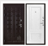 Дверь входная взломостойкая Сенатор стандарт, цвет венге, панель - корсика цвет дуб perla