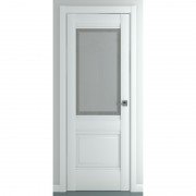 Межкомнатная дверь экошпон Венеция B4 ДО (Матовый белый)