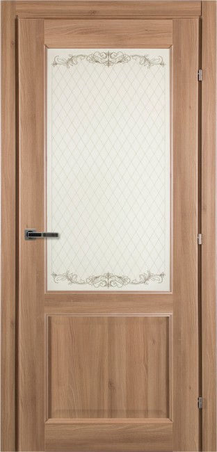Дверь CPL 63.24 ДО 21- 9, стекло  Кружевное (Меди-акация)