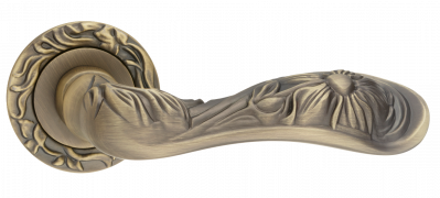 Ручка дверная "Виолетта", бронза античная мат. Ручка дверная "Виолетта", бронза античная мат.