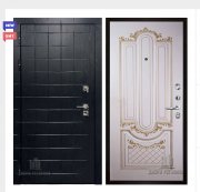 Дверь входная взломостойкая Сенатор ПЛЮС, цвет альберо блэк рисунок грань, панель - александрия 2 цвет эмаль слоновая кость/патина золото Дверь входная взломостойкая Сенатор ПЛЮС, цвет альберо блэк рисунок грань, панель - александрия 2 цвет эмаль слоновая кость/патина золото