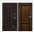Дверь входная взломостойкая Сенатор стандарт, цвет венге, панель - корсика цвет дуб brandy