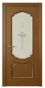Межкомнатная дверь Milano-3 (ст.агата) Дуб шоколад