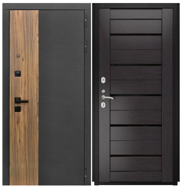 Дверь Luxor-46 - СБ-1 (ст. белое, 16мм, венге)