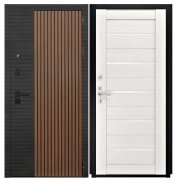 Дверь Luxor-48 - СБ-1 (лак. белое, 16мм, беленый дуб)