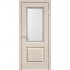 Межкомнатная дверь Alto 6 ДО Ясень капучино структурный стекло Контур