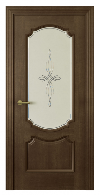 Межкомнатная дверь Milano-3 (ст.агата) Каштан Межкомнатная дверь Milano-3 (ст.агата) Каштан