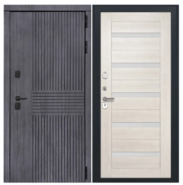 Дверь Берген - СБ-1 (ст. белое, 16мм, беленый дуб) Дверь Берген - СБ-1 (ст. белое, 16мм, беленый дуб)