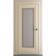 Межкомнатная дверь экошпон Неаполь В1 ДО (Матовый кремовый)