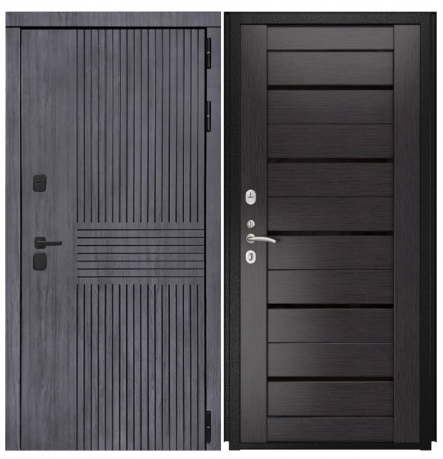 Дверь Берген - СБ-1 (лак.черное, 16мм, венге) Дверь Берген - СБ-1 (лак.черное, 16мм, венге)