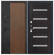 Дверь Luxor-48 - СБ-1 (ст. белое, 16мм, венге)