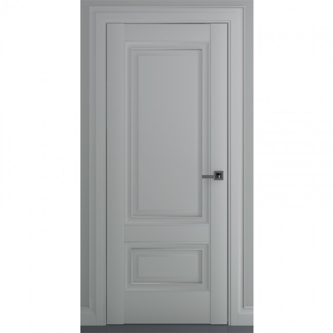 Межкомнатная дверь экошпон Турин В1 ДГ (Матовый серый) Межкомнатная дверь экошпон Турин В1 ДГ (Матовый серый)