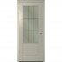 Межкомнатная дверь Скай-2 светло-серая эмаль ДО бронза