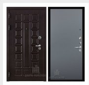 Дверь входная взломостойкая Сенатор стандарт, цвет венге, панель - aurum цвет антрацит гладкий Дверь входная взломостойкая Сенатор стандарт, цвет венге, панель - aurum цвет антрацит гладкий