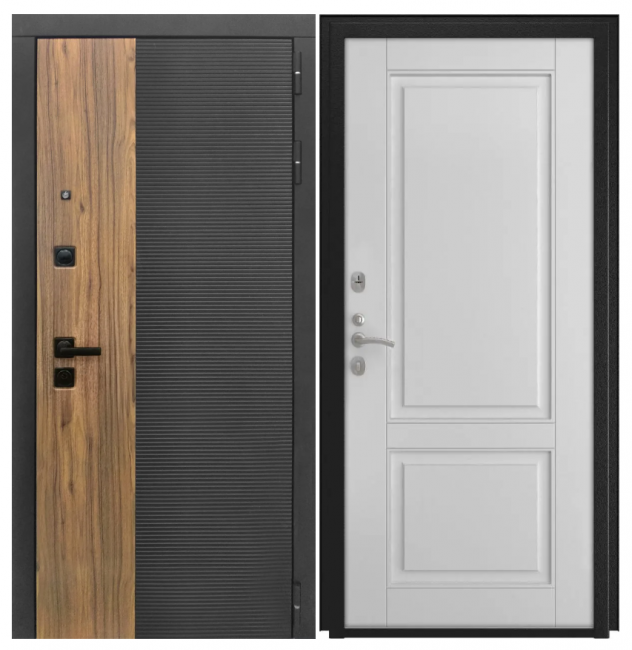 Дверь Luxor-46 - L-5 (16мм, белая эмаль)