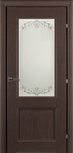 Дверь CPL 33.24 ДО 21- 9, стекло Денор (Черный Дуб)