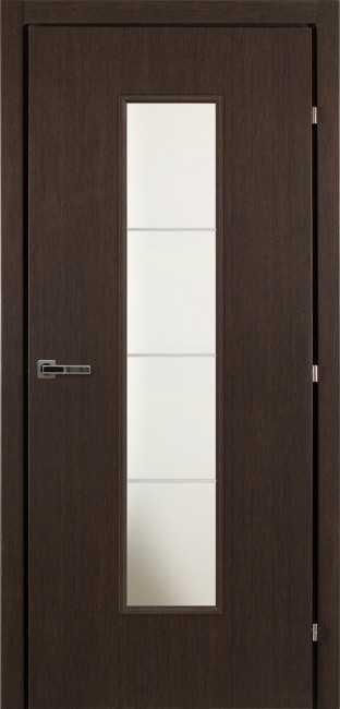 Дверь 50.66М ДО 21- 9, стекло Сатин (Черный Дуб)