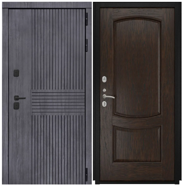 Дверь Берген - Лаура-2 (16мм, мореный дуб) Дверь Берген - Лаура-2 (16мм, мореный дуб)