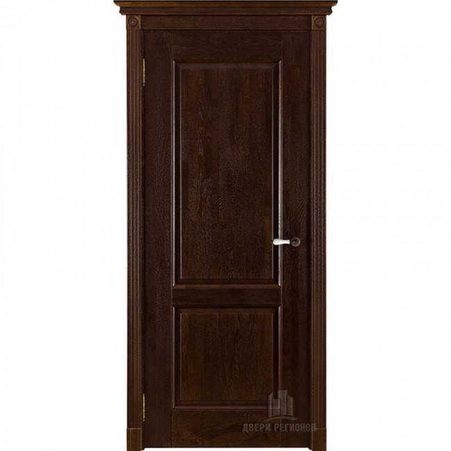 Межкомнатная дверь Массив дуба "Селена" ДГ (Античный орех)