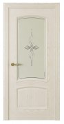 Межкомнатная дверь Milano-4 (ст.агата) Белый жемчуг