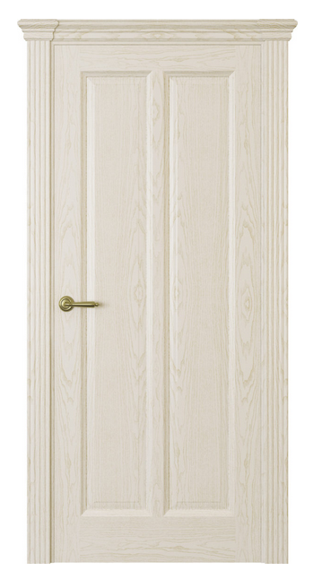Межкомнатная дверь Ницца (глухая)  Белый жемчуг