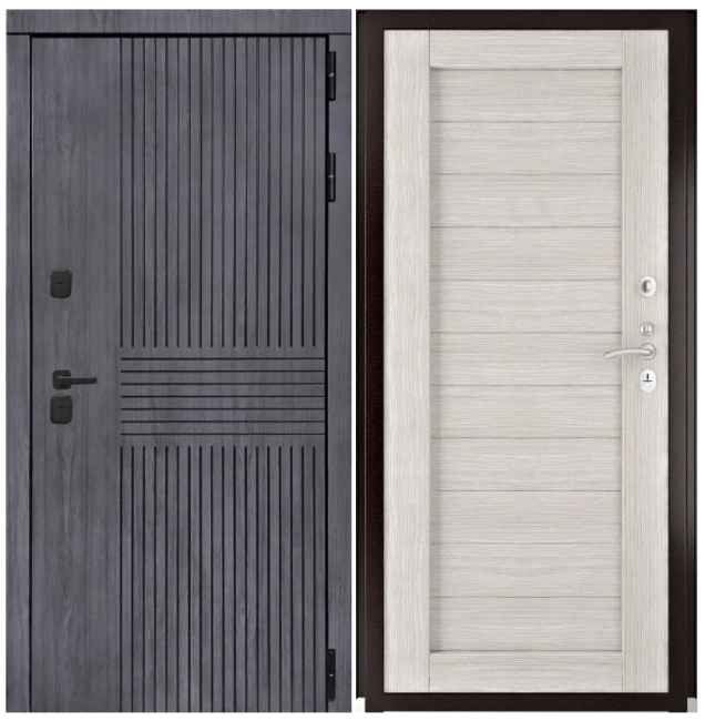 Дверь Берген - Экошпон СБ-3 (16мм, капучино)