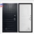 Дверь входная взломостойкая Сенатор ПЛЮС, цвет альберо блэк рисунок грань, панель - 62001 цвет белая серена