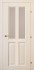 Дверь патина 63.46 ДО 21- 9, стекло  Кружевное (Дуб Белый с патиной)