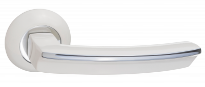 Ручка дверная "Ровиго", белый-хром Ручка дверная "Ровиго", белый-хром