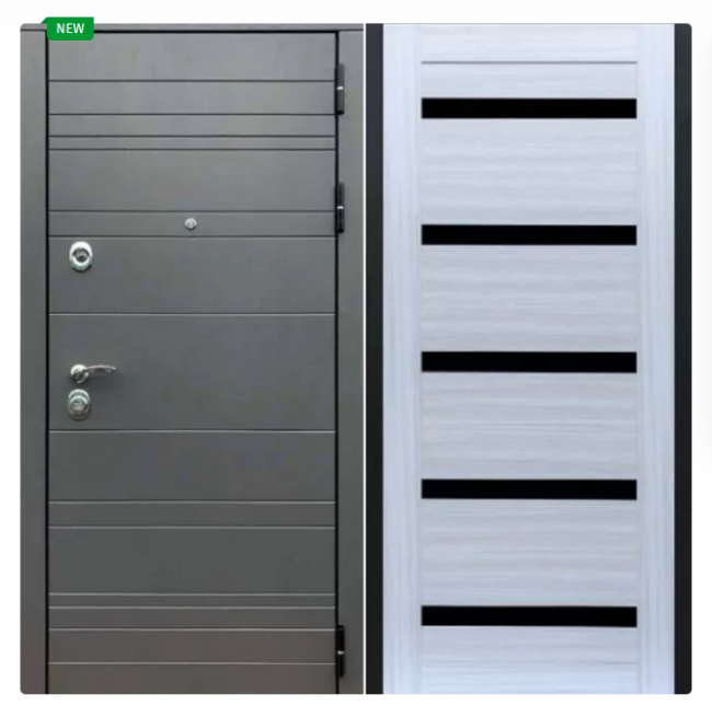 Дверь Премиум Роял SB Сандал белый black