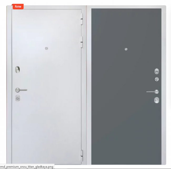 Дверь ZMD Премиум Сноу Гладкая Титан Дверь ZMD Премиум Сноу Гладкая Титан