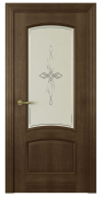 Межкомнатная дверь Milano-4(ст.агата) Каштан