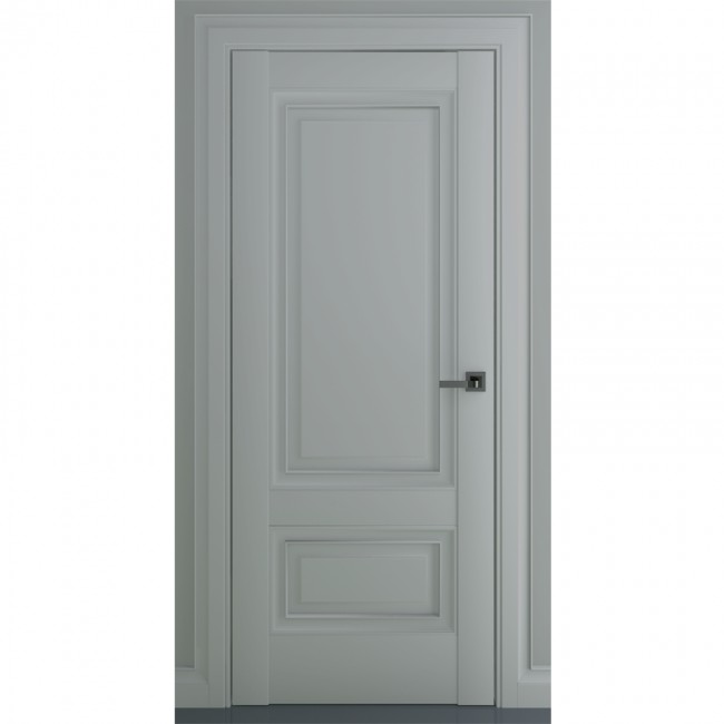 Межкомнатная дверь экошпон Турин В3 ДГ (Матовый серый) Межкомнатная дверь экошпон Турин В3 ДГ (Матовый серый)