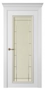 Межкомнатная дверь Дрезден 1 Патина (ст.стелла) Эмаль белый шелк Межкомнатная дверь Дрезден 1 Патина (ст.стелла) Эмаль белый шелк