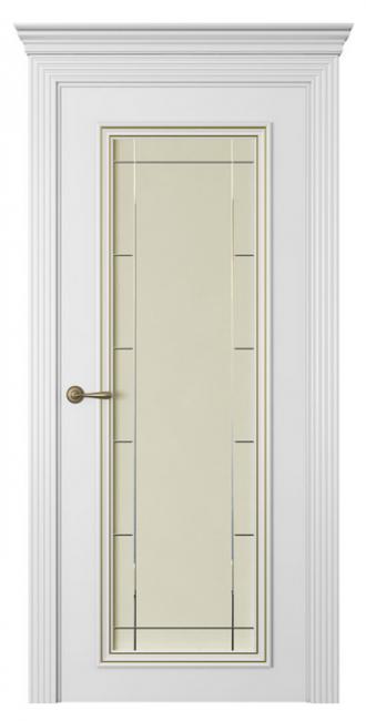 Межкомнатная дверь Дрезден 1 Патина (ст.стелла) Эмаль белый шелк Межкомнатная дверь Дрезден 1 Патина (ст.стелла) Эмаль белый шелк