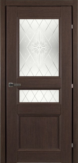 Дверь CPL 33.44 ДО 21- 9, стекло Роса (Черный Дуб) Дверь CPL 33.44 ДО 21- 9, стекло Роса (Черный Дуб)