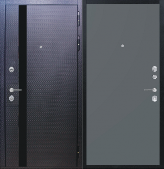 Дверь ZMD Люкс 3D Гладкая Титан Дверь ZMD Люкс 3D Гладкая Титан