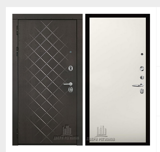 Дверь входная Президент Люкс зеркало, цвет горький шоколад,  панель - aurum цвет магнолия гладкая