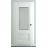 Межкомнатная дверь экошпон Турин В3 ДО (Матовый белый)
