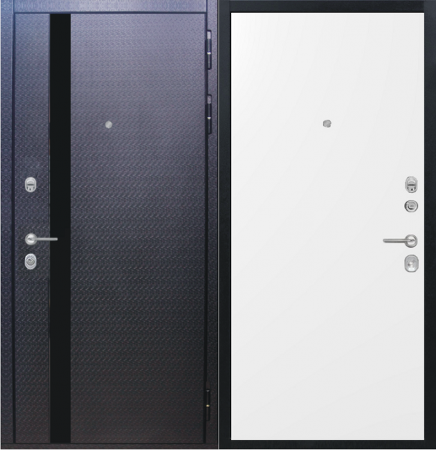 Дверь ZMD Люкс 3D Гладкая Сноу