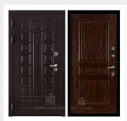 Дверь входная взломостойкая Сенатор стандарт, цвет венге,  панель - виктория цвет античный орех Дверь входная взломостойкая Сенатор стандарт, цвет венге,  панель - виктория цвет античный орех