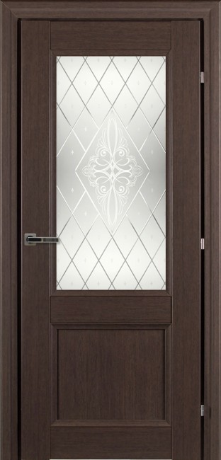 Дверь CPL 33.24 ДО 21- 9, стекло Роса (Черный Дуб) Дверь CPL 33.24 ДО 21- 9, стекло Роса (Черный Дуб)