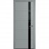 Межкомнатная дверь Скай-5 серая эмаль ДО чёрное