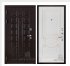 Дверь входная взломостойкая Сенатор стандарт, цвет венге,  панель - аристократ цвет эмаль белая/патина капучино
